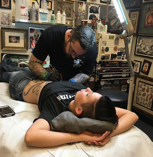 Explore weed plant tattoo ideas, creative tattoo ideas in Anaheim, available at Torch Tattoo