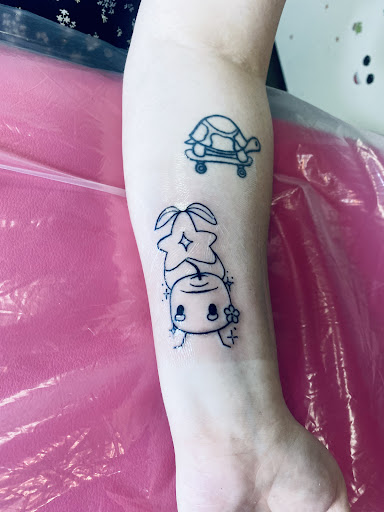Explore drug addiction tattoo ideas, creative tattoo ideas in Lake City, available at Crooked Spines Tattoo Studio
