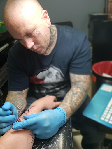 Explore galaxy tattoo ideas, creative tattoo ideas in Orange Park, available at Diamond Tip Tattoo