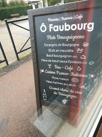 Menu / carte de O Faubourg à Beaune