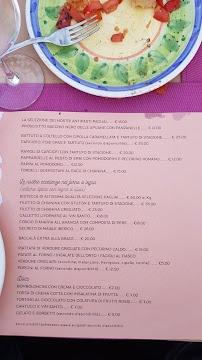Carte du Osteria A' Pagliai à Seravezza
