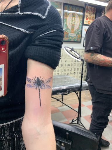 Explore wolf pack tattoo ideas, creative tattoo ideas in San Marcos, available at Jerrys Tattoo Shop