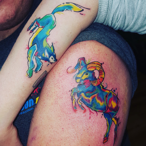 Explore tank tattoo ideas, creative tattoo ideas in Belleville, available at Almighty Tattoos