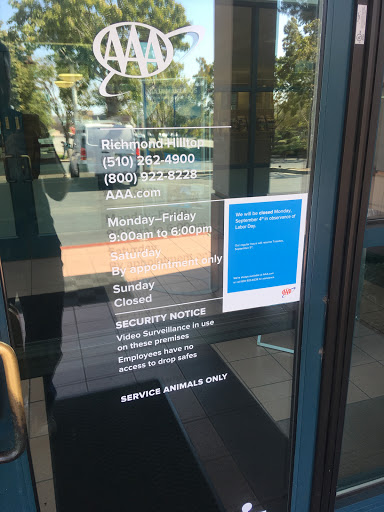 Auto Insurance Agency «AAA Richmond Hilltop», reviews and photos, 3060 Hilltop Mall Rd, Richmond, CA 94806, USA