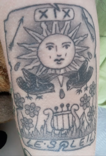 Explore escanor tattoo ideas, creative tattoo ideas in Decatur, available at Oakwood Tattoo