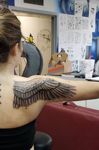 Explore finger lettering tattoo ideas, creative tattoo ideas in Lubbock, available at Sinners & Saints Art Company