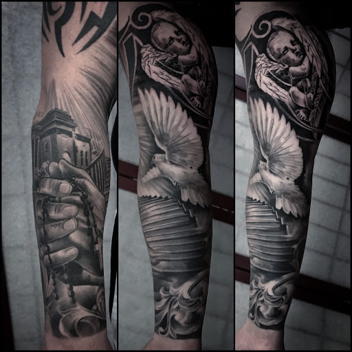 Explore mens back tattoos ideas, creative tattoo ideas in Kenvil, available at Blood Moon Tattoo