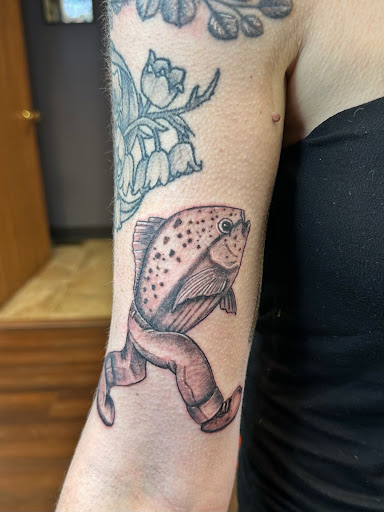 Explore perspective tattoo ideas, creative tattoo ideas in Springfield, available at Poke and a Rub art studio