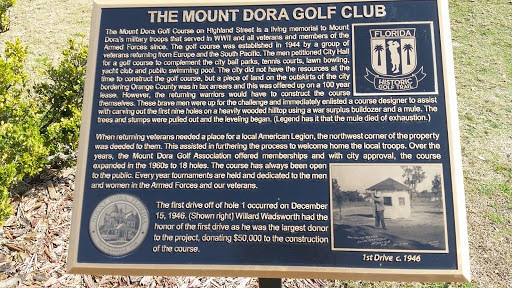 Golf Club «Mount Dora Golf Club», reviews and photos, 1100 S Highland St, Mt Dora, FL 32757, USA