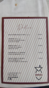 Ristorante Sambuga à Fano menu