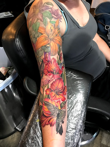 Explore underworld hades tattoo ideas, creative tattoo ideas in Sunbury, available at Absinthe Tattoo