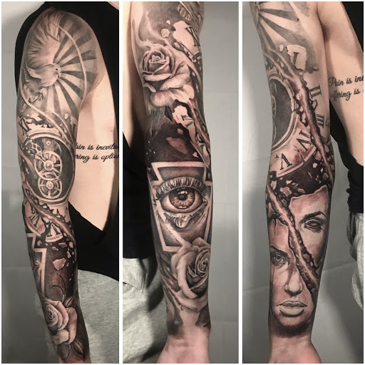 Explore best christian tattoo ideas, creative tattoo ideas in Sunbury, available at Absinthe Tattoo