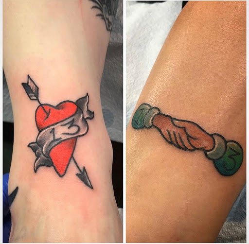 Explore thin line tattoo ideas, creative tattoo ideas in Libertyville, available at Lucky Seven Tattoo