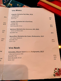 Yoom Rive Droite à Paris menu