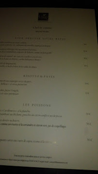 Restaurant La Cabro d'Or Baumanière à Les Baux-de-Provence menu