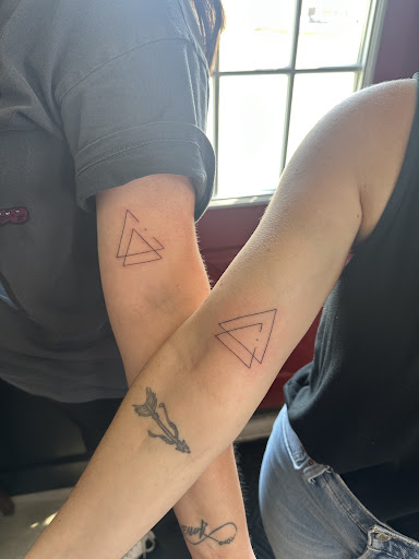 Explore mens family sleeve tattoo ideas, creative tattoo ideas in Leola, available at Sweet Omens