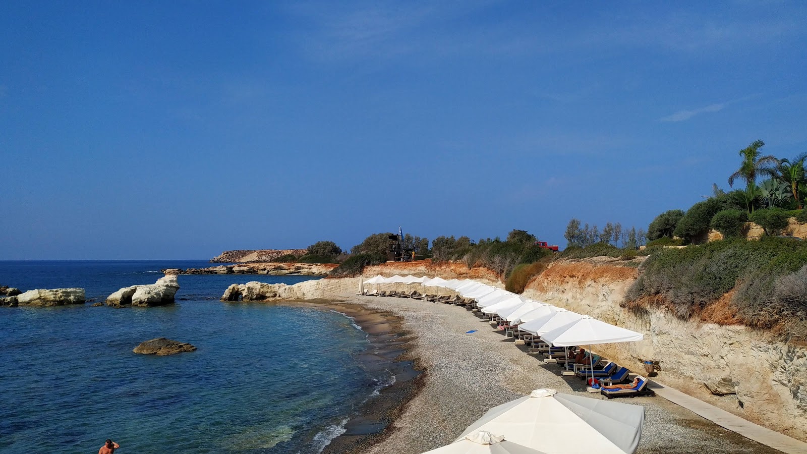 Foto von Kafizis beach mit türkisfarbenes wasser Oberfläche