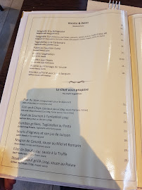 Alpine Lounge à Morzine menu