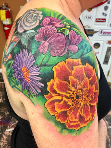 Explore sagittarius tattoo ideas for men, creative tattoo ideas in Marietta, available at Lucky Draw Tattoos III