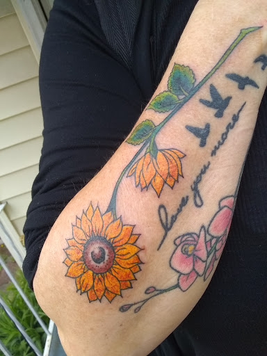 Explore phoenix bird tattoo ideas, creative tattoo ideas in Virginia Beach, available at Salt Water Tattoo
