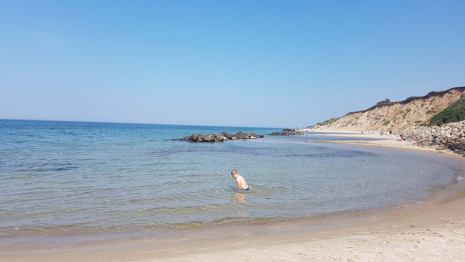 Foto van Vejby Beach met hoog niveau van netheid