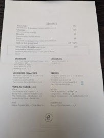 Menu du Tambouille à Boulogne-Billancourt