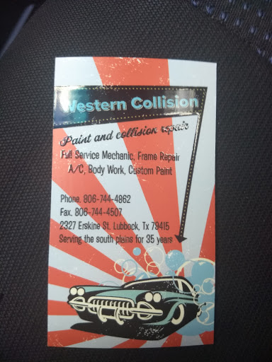 Auto Body Shop «Western Collision Center Body Shp», reviews and photos, 2327 Erskine St, Lubbock, TX 79415, USA