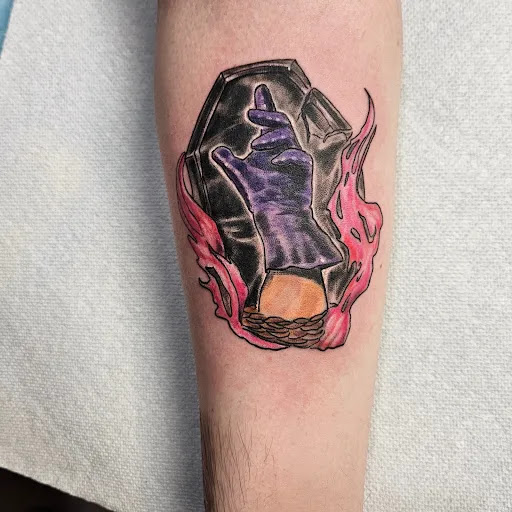 Explore eevee tattoo ideas, creative tattoo ideas in Cumberland, available at Queen City Ink