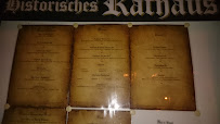 Restaurant Historisches Rathaus à Schwalbach am Taunus menu