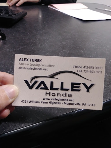 Car Dealer «Valley Honda», reviews and photos, 4221 William Penn Hwy, Monroeville, PA 15146, USA