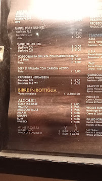 Menu / carte de Hosteria Aria à Orzinuovi