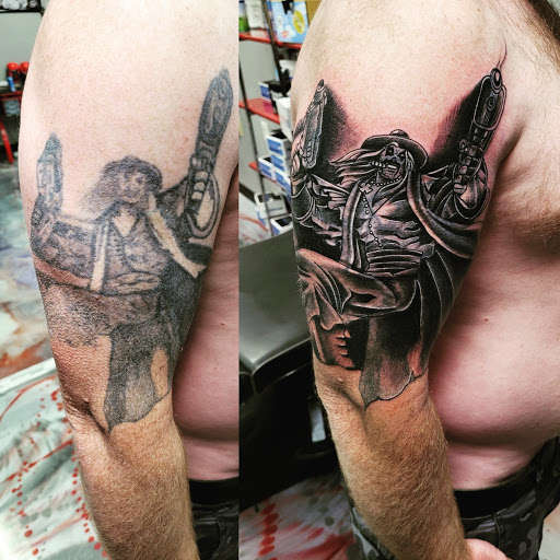 Explore evil eye tattoo ideas, creative tattoo ideas in Tucson, available at Jesses Tattoos & Tattoo Supplies