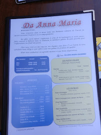 Pizzeria Da Anna Maria à Chambéry - menu / carte
