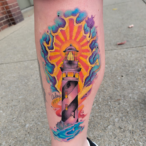 Explore toothless tattoo ideas, creative tattoo ideas in Three Rivers, available at Portfolio Ink, LLC