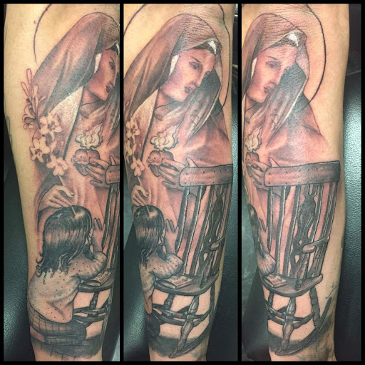 Explore angel name tattoo ideas, creative tattoo ideas in Savannah, available at Tatlyfe Studios