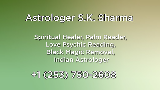 Best Indian Gold Medalist Astrologer S.K.Sharmaji in Seattle - Black Magic Specialist | Horoscope Matching| Love Spell | Vedic Astrology | Spiritual Healing|Get Lost Love Back Solution | Husband Wife Separate Issues Problem