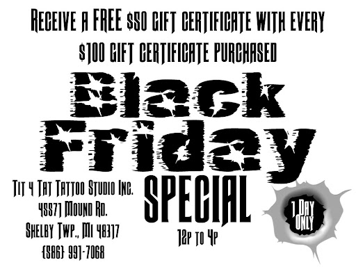 Tattoo Shop «Tit 4 Tat Tattoo Studio Inc.», reviews and photos, 45571 Mound Rd, Shelby Charter Township, MI 48317, USA