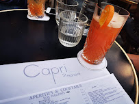 Restaurant Capri Saint-Honoré à Paris (le menu)