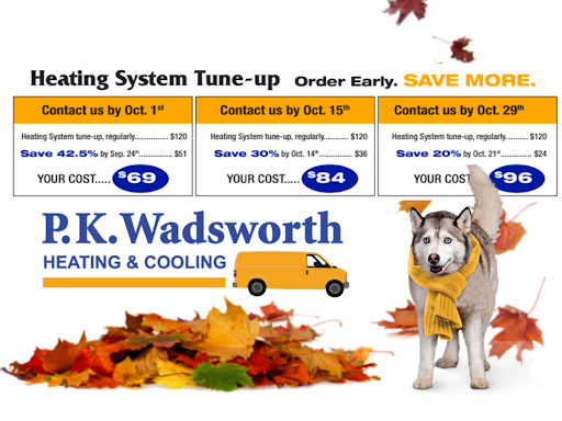 Heating Contractor «P.K. Wadsworth Heating & Cooling, Inc.», reviews and photos