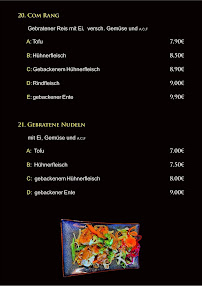 Ro Dong Restaurant à Böhlen menu