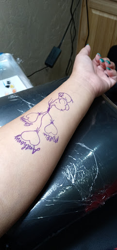 Explore barbie movie tattoo ideas, creative tattoo ideas in Tahlequah, available at Hagstone Tattoo Parlour