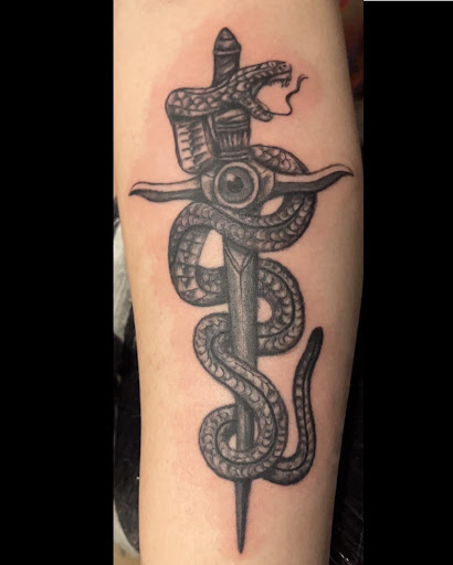 Explore halloween tattoo ideas for women, creative tattoo ideas in Sunbury, available at Spot of Ink