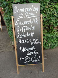 Menu du Gasthaus Schuhmann Gosberg à Pinzberg