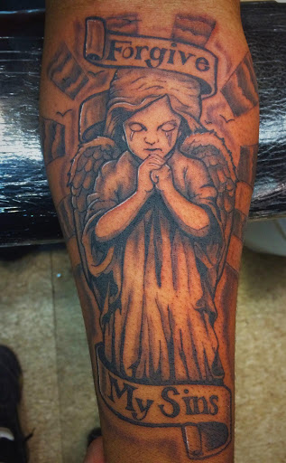 Explore full leg tattoo ideas, creative tattoo ideas in Brooklyn, available at Crown Ink Studio