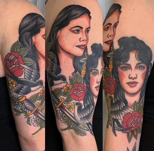 Explore collar tattoo ideas, creative tattoo ideas in Brooklyn, available at Hand of Glory Tattoo & Piercing