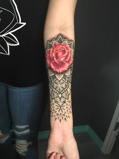 Explore bass tattoos ideas, creative tattoo ideas in Forney, available at Supernatural Tattoo Studio