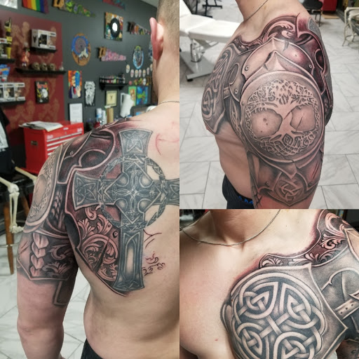 Explore name face tattoo ideas, creative tattoo ideas in Northampton, available at Inkglorious Custom Tattoo Studio