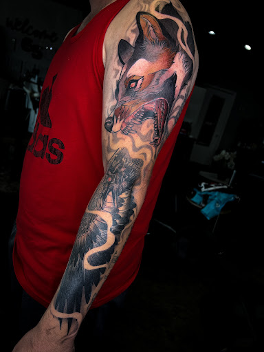 Explore spiritual 444 tattoo ideas, creative tattoo ideas in Fairmont, available at Heretic Ink