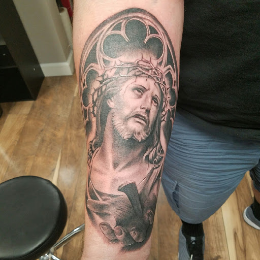 Explore father and daughter c.r.p.s tattoo ideas, creative tattoo ideas in Morgan Hill, available at ART OF THE HEART TATTOO & PIERCINGS