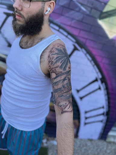 Explore maple leaf tattoo ideas, creative tattoo ideas in Lansing, available at CDM Inked Studio